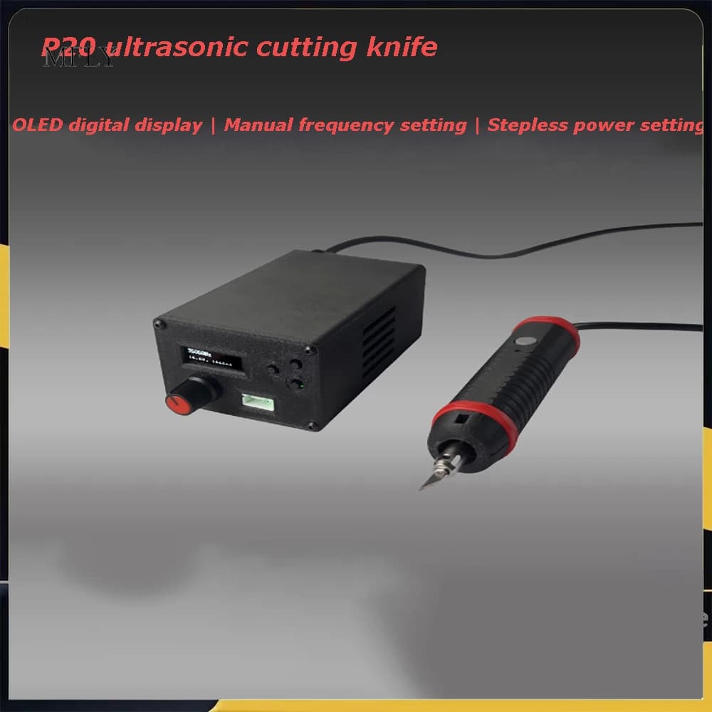 P20 ultrasound driver card with OLED display - Adjustable power/frequency for plastic cutting, carbon fiber, PC