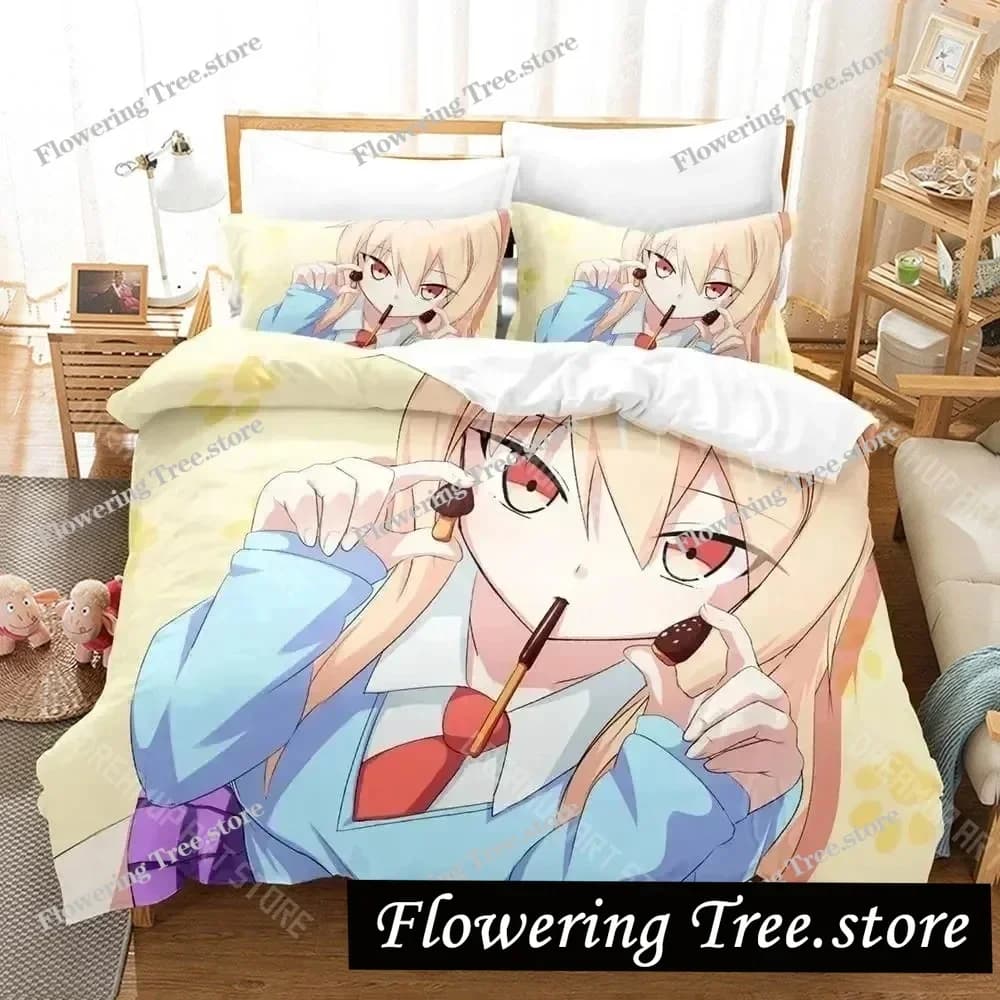 Set di biancheria da letto Anime The Pet Girl of Sakurasou Mashiro Shiina per ragazzi e ragazze, copripiumino e federa, misure Twin, Queen, King, per ragazzi e adulti