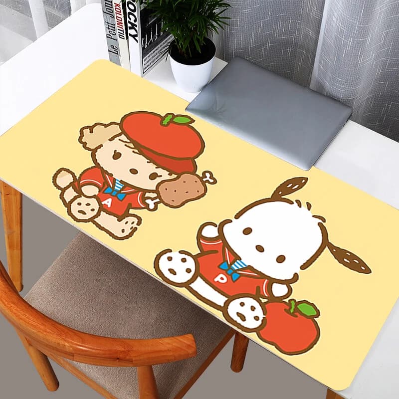 Tappetini per mouse Pochacco 90x40 cm, tappetini per mouse da gioco, anime, resistenti, per computer, notebook, PC, accessori da gioco, tappetino per tastiera, tappetino da scrivania