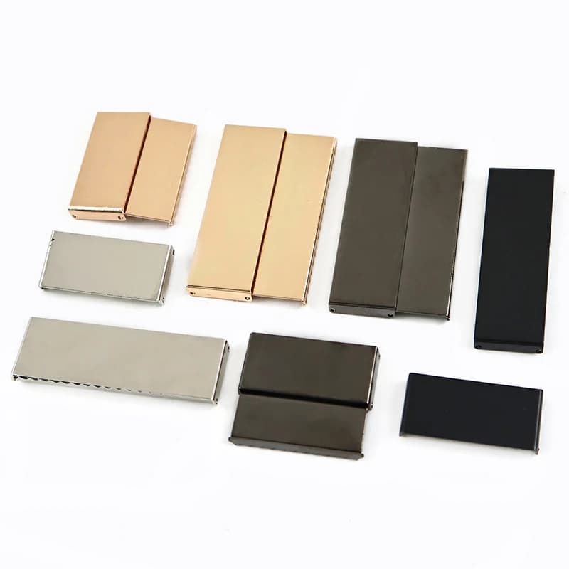 5/10/20Pcs 25/40mm Metal Tail Clip Buckle Belt Webbing End Stopper Clasp Bag Strap Handbag Buckles DIY Hardware Accessories