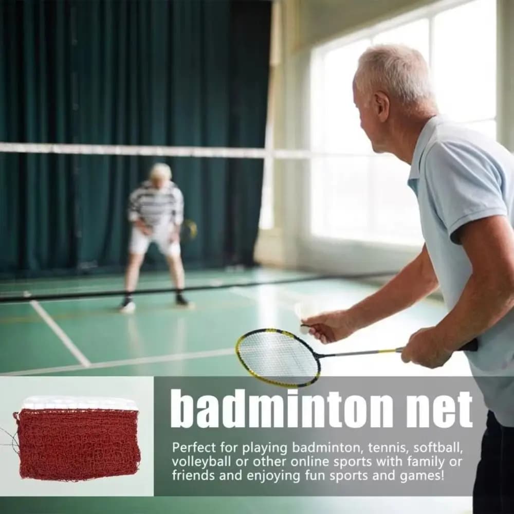 Standard Badminton Spare Mesh Easy Installation Tennis Mesh Folding Volleyball Network for Entertainment Competitions for Sports Practice