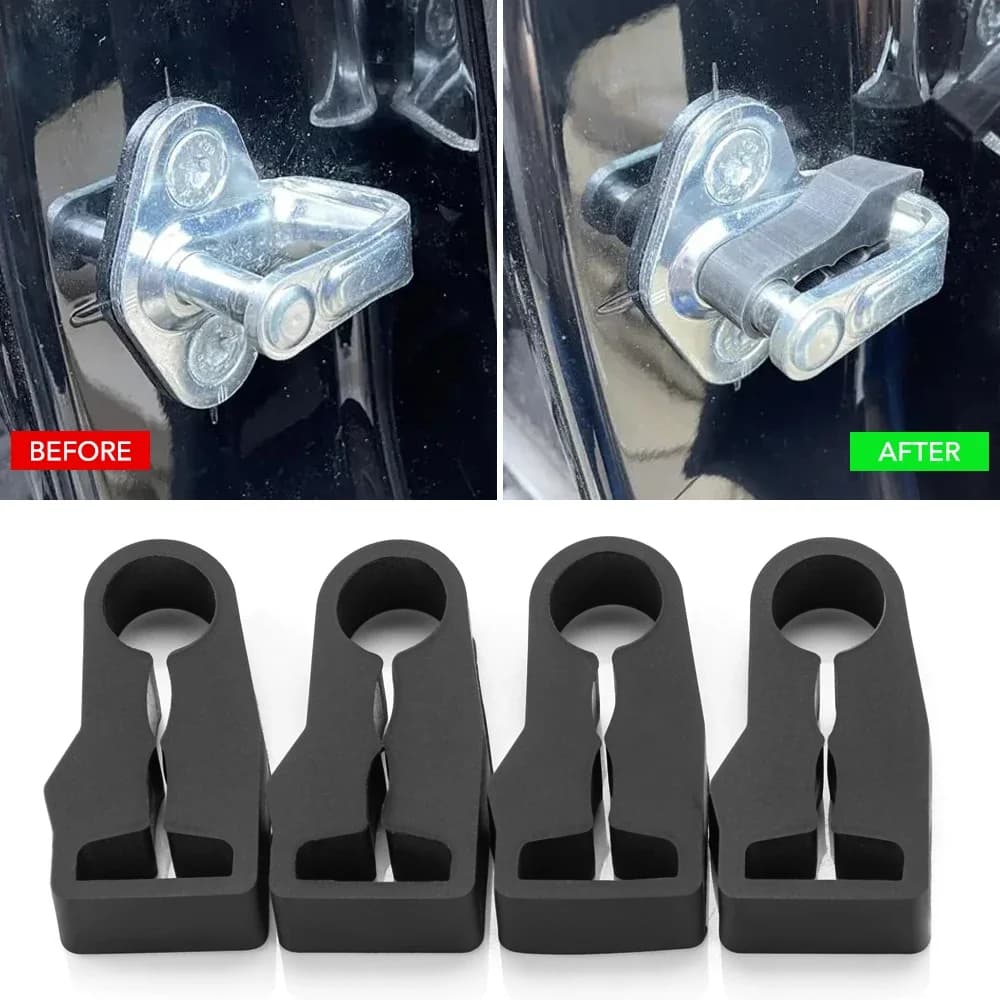 Ammortizzatore sonoro Buffer serratura porta per GMC Yukon per Chevrolet Tahoe 2007–2014 Rattling STOP Viti insonorizzate Guarnizione sordo Deadener