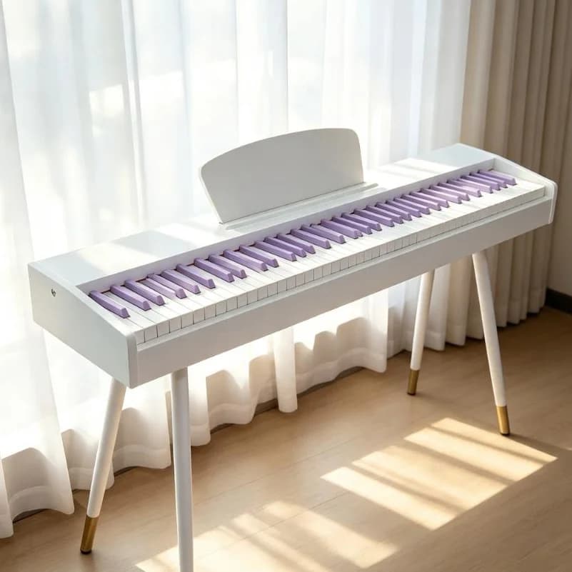 88 Key Digital Piano Weighted Hammer Action Electric Keyboard with Stand MIDI/USB Interface for Beginner Adults
