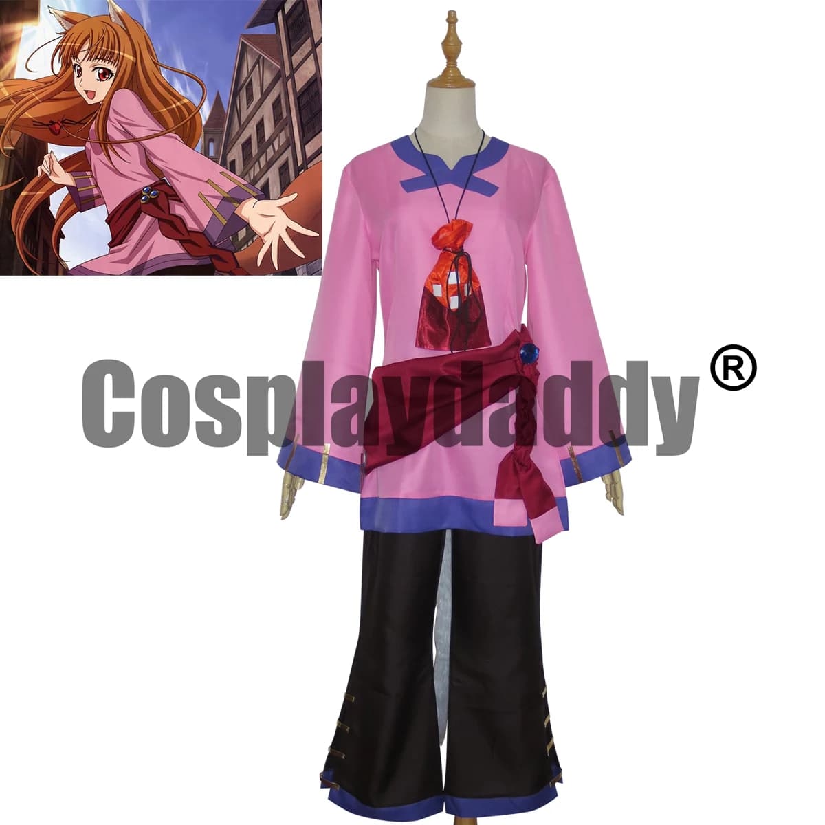 DISPONIBILE Spice and Wolf Wise Wolf of Yoitsu Holo Costume Cosplay Abiti Anime