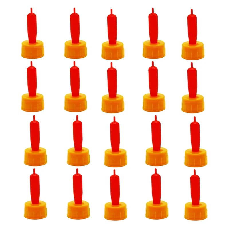 20Pcs Goat Lamb Milk Bottle Nipples Drinker Livestock Pacifier Feeding Screw Sprite Coke Bottle Tools Livestock Feeding Nipples