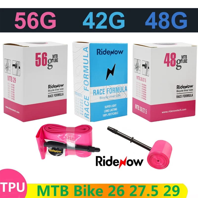 RideNow TPU Tubo MTB 29 "Pneumatico interno bici 29x1.9 1.95 2.0 2.1 2.2 2.3 2.4 2.5 Luci bicicletta Pneumatico 26 27.5 29er Valvola francese
