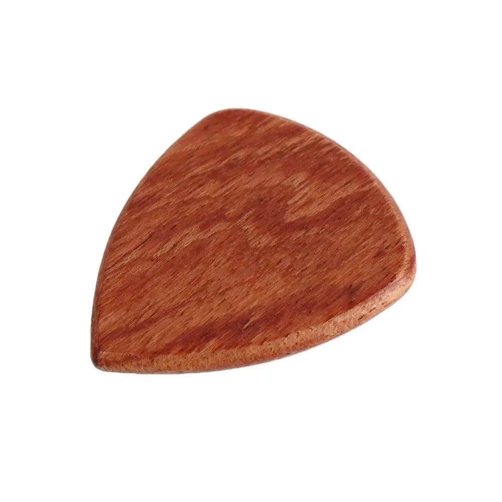 Plettro in Legno di Sandalo Rosso e Nero per Ukulele e Chitarra, Accessori per Chitarra, Plettro in Legno per Chitarra Acustica