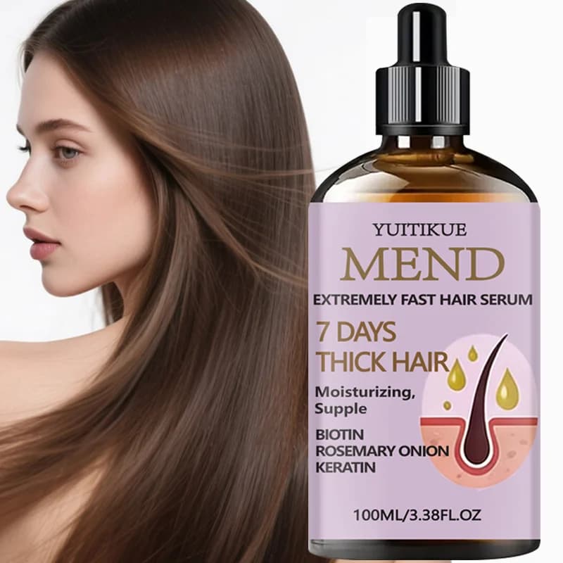 Siero for Hair YUITIKUE MEND | Formula for thickening in 7 days | With biotin, rosemary, onion and keratin for hydrated and soft hair 100ml