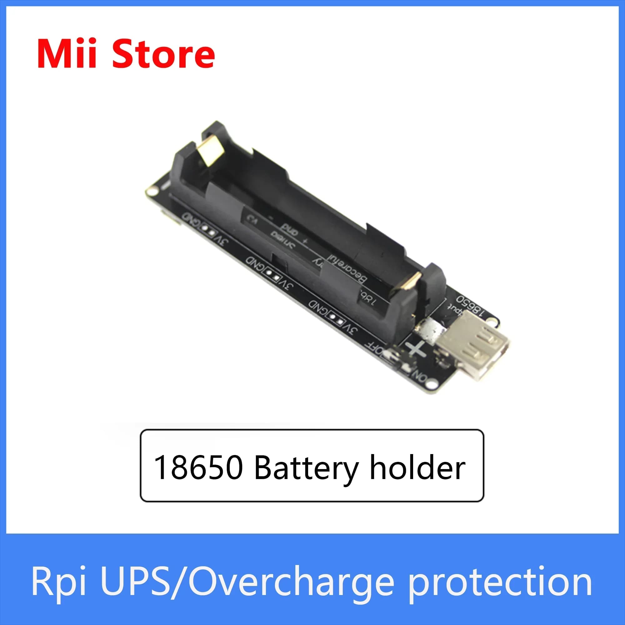 Raspberry Pi 18650 battery pack compatible with KIT 2B/3B