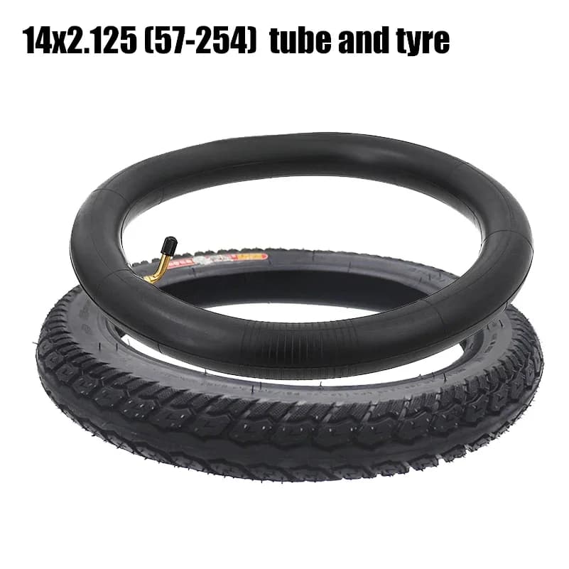 14x2.125 pneumatico 57-254 camera d'aria del pneumatico per ruota pneumatica per veicoli elettrici da 14 '' 14 * 2.50 / 14x2.5 pneumatico per bicicletta elettrica