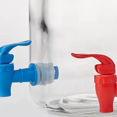 16mm Bottiglia di vino Barattolo Barile Serbatoio dell'acqua Rubinetto Grano Rubinetto a prova di perdite Rubinetto dell'acqua in vetro con filtro Valvola del vino Erogazione dell'acqua 1 pz