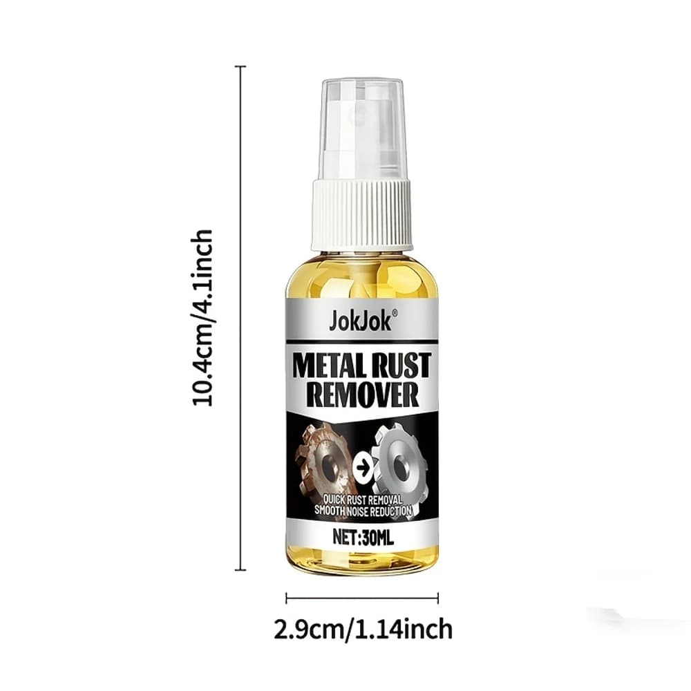 Powerful Rust Remover Spray - Multi-Purpose Metal Renewal Spray for Bicycle Chains, Door Hinges, Locks & Screws, Helps Loosen St