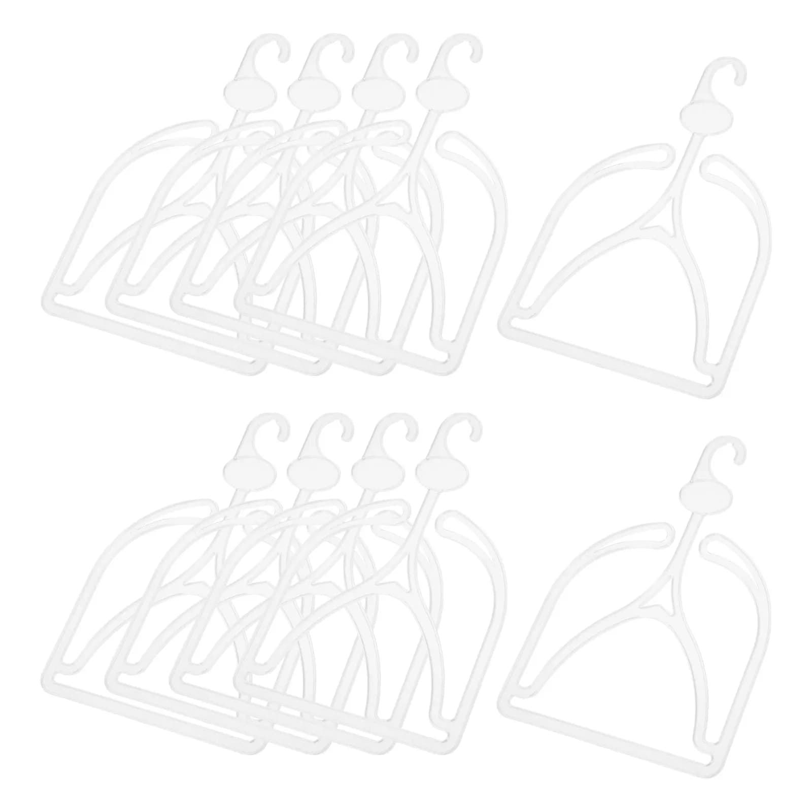 Espositore per cappelli da 10 pezzi in plastica trasparente, organizer per cappelli invernali, berretti da baseball, sciarpe, cinture e borse