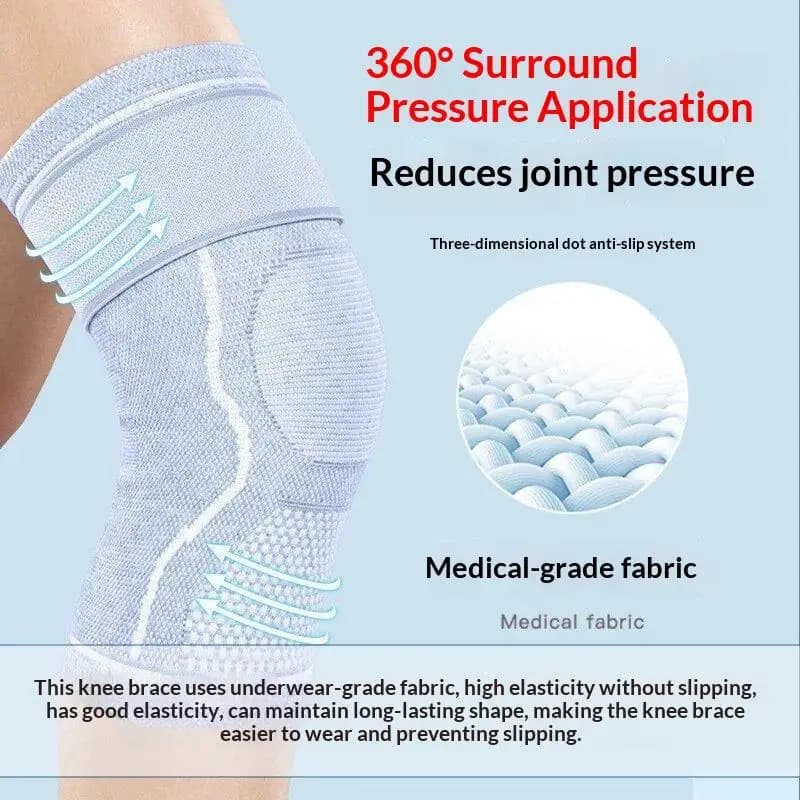 Adjustable Non Slip Compression Knee Support Brace Breathable Sleeve Joint Pain Relief Warmth For Workout Sports Accessory