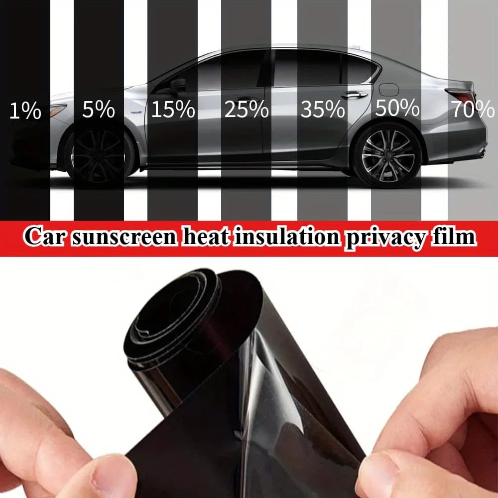 Pellicola ceramica per vetri auto - Isolamento termico e controllo solare, pellicola per vetro automatico ad alta privacy per la protezione solare estiva