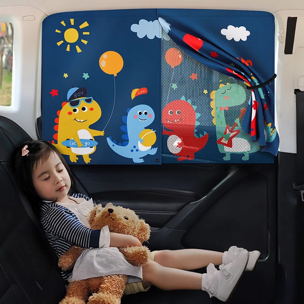 Auto Cartoon Cute Spaceman Magnete Finestrino laterale Parasole Parabrezza Parasole Lato posteriore Finestra automatica Parasole Copertura per bambini