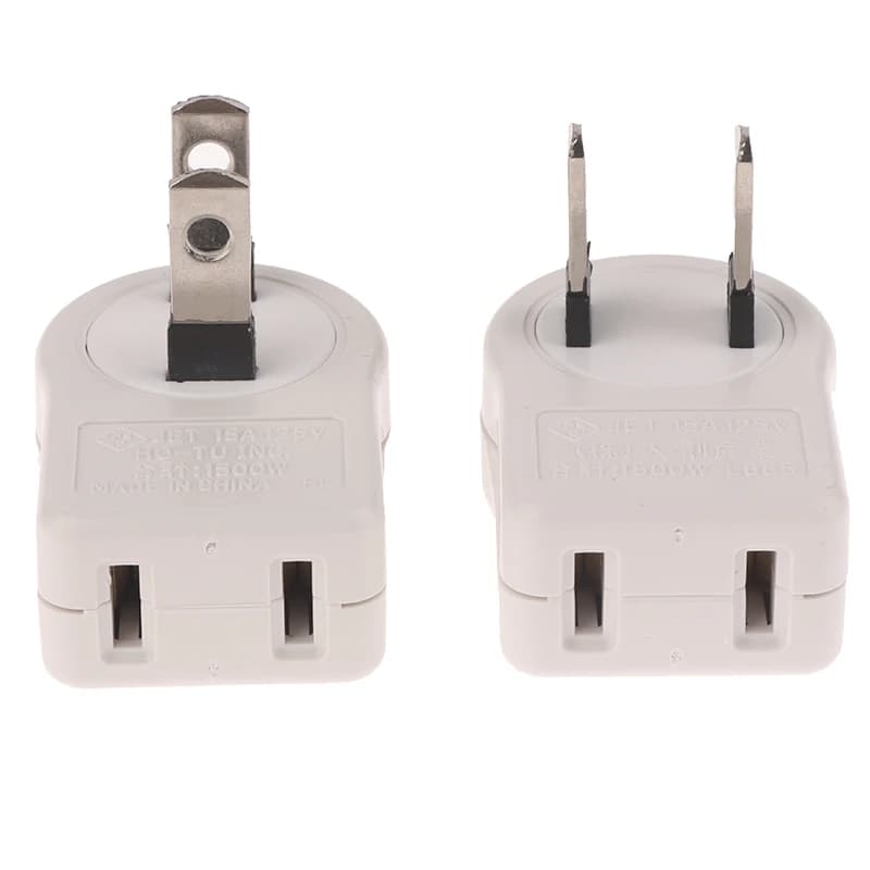 Sturdy US 2PIN 360 Angle Rotatable Power Socket Plug Adapter Foldable Travel Aadapters Power Converter Plug Electrical Socket