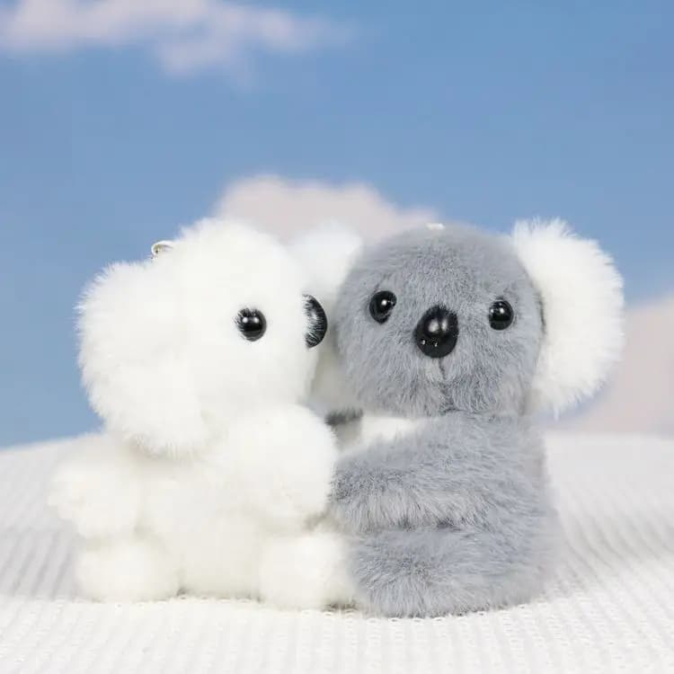 Peluche Koala Orso Peluche Animale Giocattoli per bambini Morbido e carino Portachiavi Ciondolo per borsa per bambini, borsa, zaino, borsa