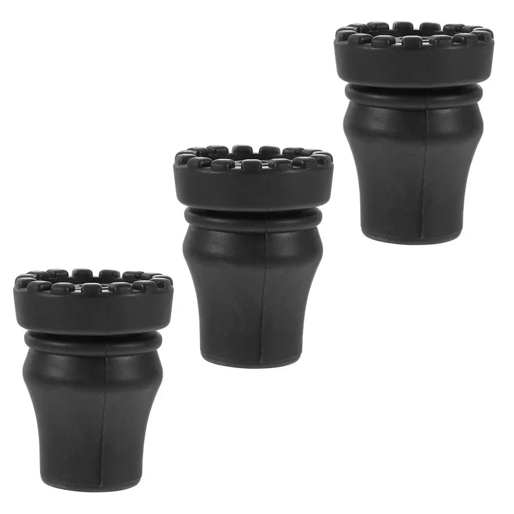 3 pieces of anti-slip protection for hiking sticks, mudguard covers, anti-slip coverings for zavorre, foot guards for trekking sticks