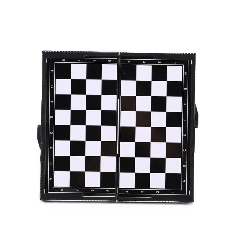 Mini Set di Scacchi Magnetico Pieghevole, Scacchiera in Plastica per Adulti e Bambini, Gioco da Tavolo Portatile
