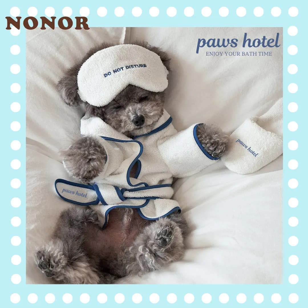 Pet bathroom dog pajamas clothes for sleeping soft pet bath towel warm pyjamas dog bathrobe for dog puppies clothes for shower