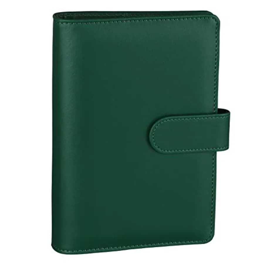 Raccoglitore per Quaderni A6 a 6 Anelli, Copertina Ricaricabile per Planner di Budget, in Pelle PU, per Fogli di Ricambio A6, Portafoglio Planner Personale a Fogli Mobili