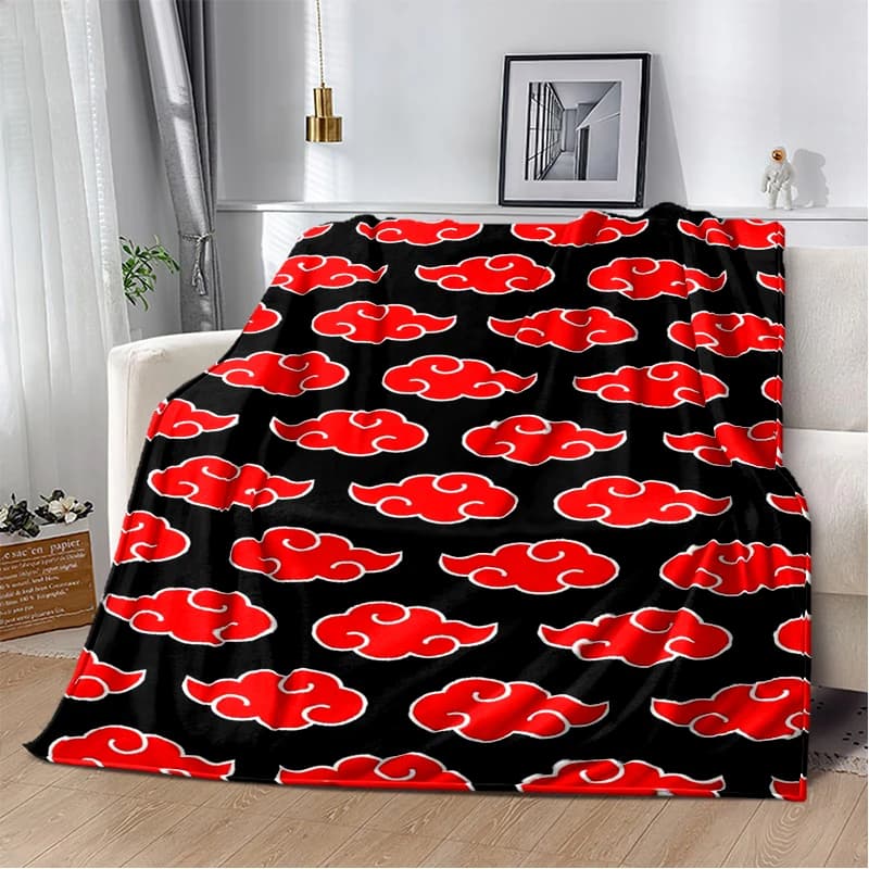 3D N-Naruto Cartoon Anime I-Itachi Flannel Blanket Soft Warm Throw Blanket for Bedroom Living Room Bed Travel Camping Picnic Kid