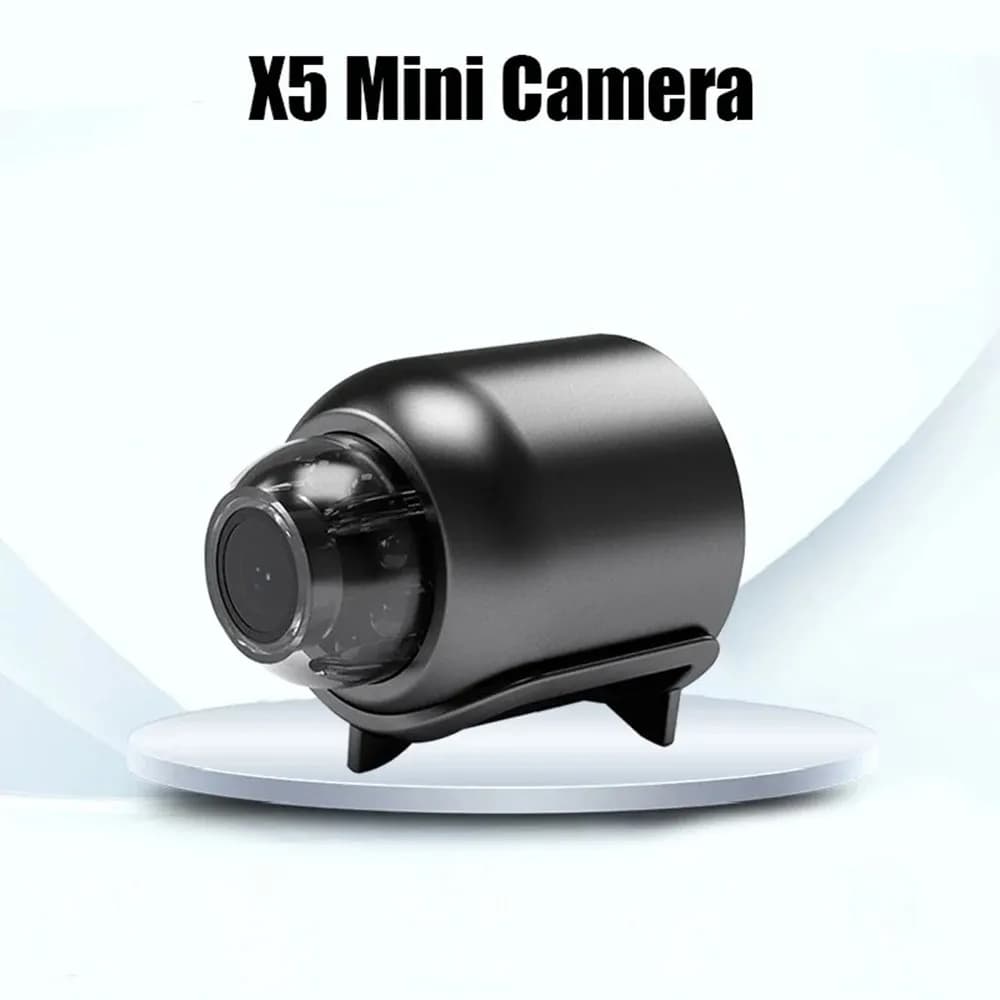 Telecamera IP Wireless Night Motion X5 con Allarme e Registrazione, Mini Videocamera Smart Home WiFi 1080p, Baby Monitor