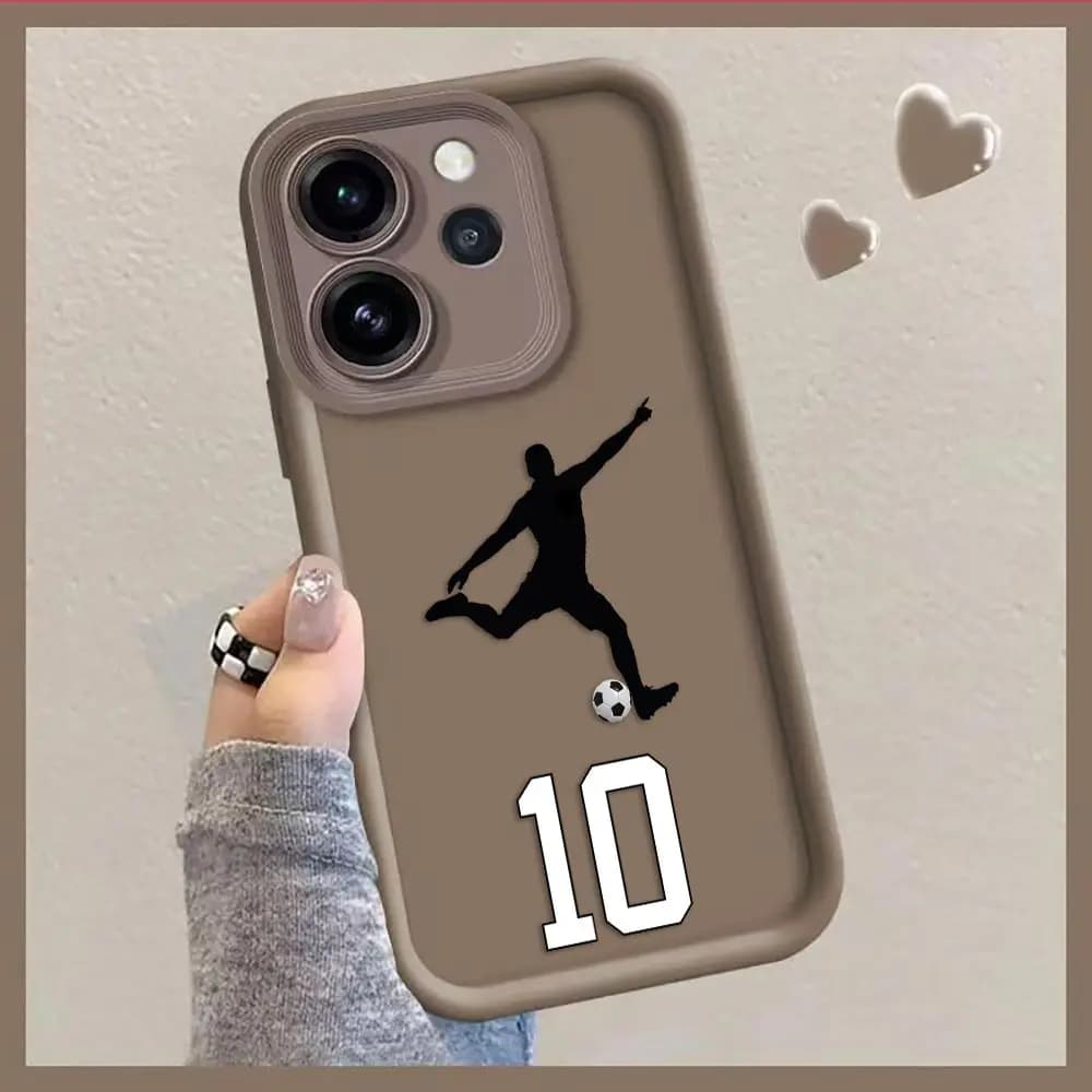 Phone Case For Infinix SMART SPARK 8 9 10 20C 30C 40C GO CAMON 20 30 40 50 POP 8 POVA 6 7 Case Cover Cartoon Man Football 7 10