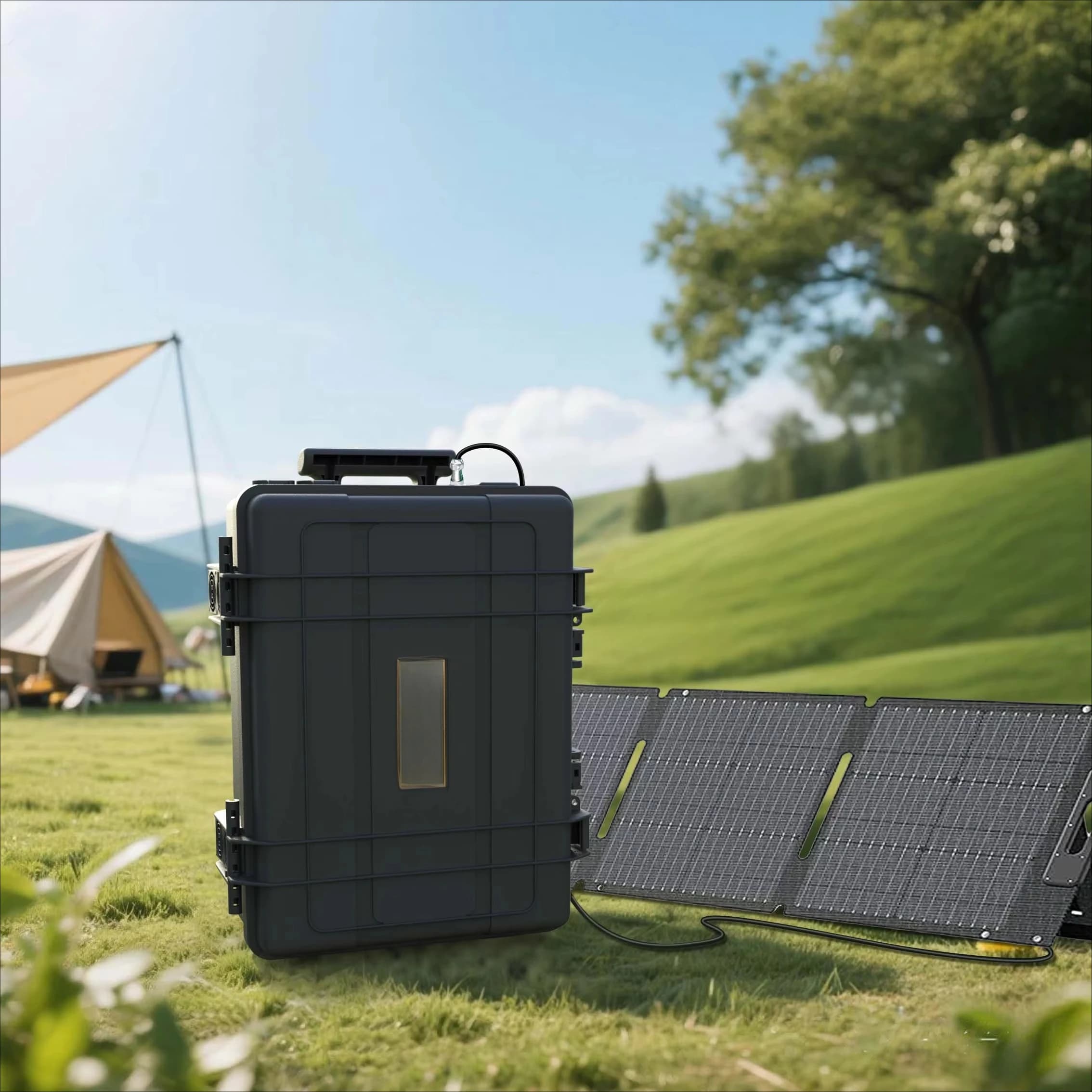 Power Bank di backup per auto con spina unione europea portatile da 3000 Watt Pannelli solari di ricarica intelligente Stazione di alimentazione LifePO4