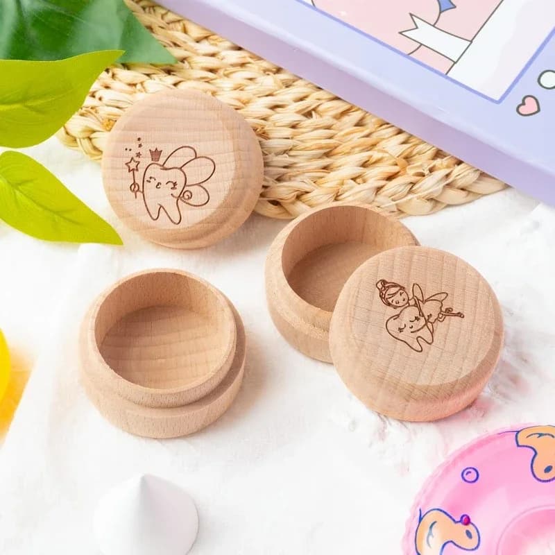 1 pz scatola di legno per denti personalizzata gratuita porta ricordi per denti regalo di compleanno per ragazza ragazzo dente per bambini deposito capannone denti scatola di legno