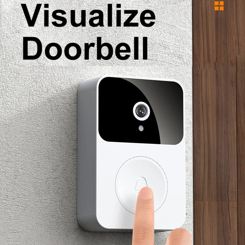Campanello con Telecamera WiFi 2.4G, Citofono Visivo per App Smartphone, Controllo Remoto, Cambio Voce, Sicurezza, Campanello di Benvenuto per Esterni con Batteria
