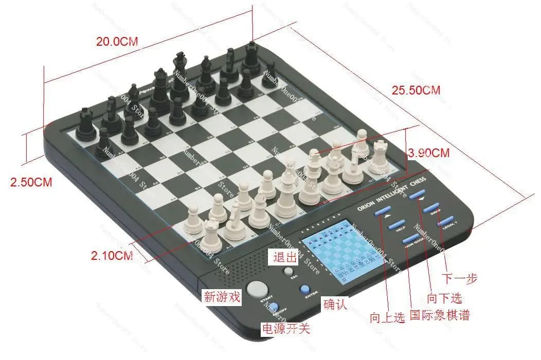 Set di Scacchi AI con Funzione di Allenamento Uomo-Macchina e Operazioni in Inglese per Gioco Intelligente
