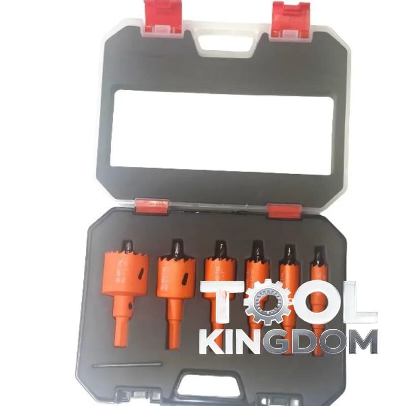 Set di frese bimetalliche, per lavorazione del legno, plastica, lamiera, cartongesso, per allargare fori e forare, per faretti da incasso