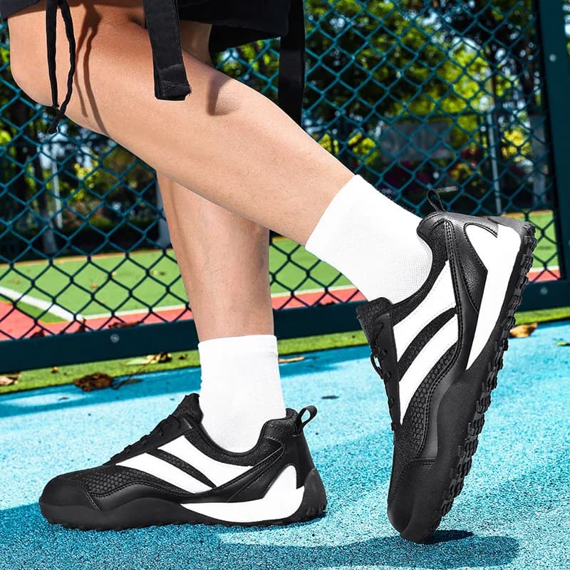 Spring And Autumn Breathable Mesh Barefoot Shoes Wide Toe Casual Sneakers Zero Drop Comfortable Hiking Shoes For Men And Women