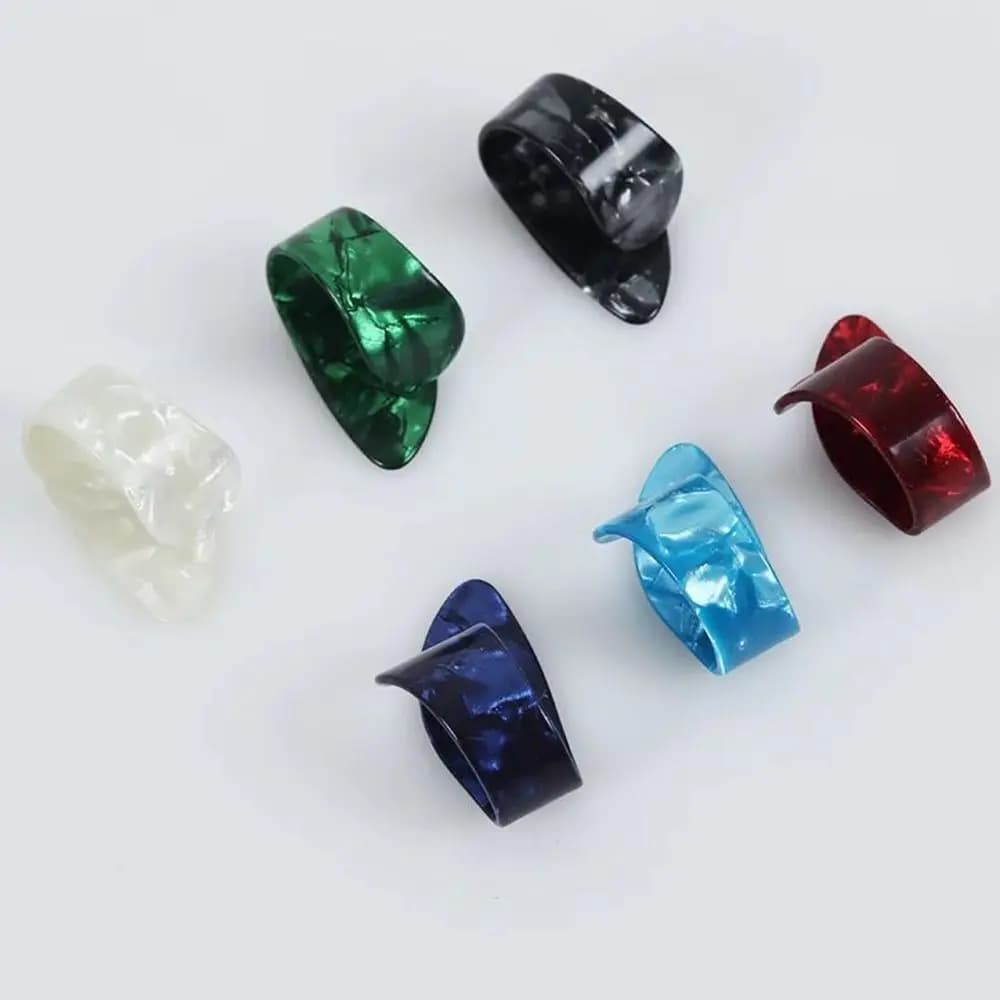 1 Thumb + 3 Finger For Acoustic Celluloid Fingerpick Guitar Parts Guitar Picks Guitar Plectrum