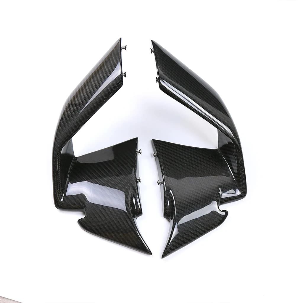 Alette Aerodinamiche in Fibra di Carbonio Pura 3K per Moto, Deflettori d'Aria Fissi per BMW S1000RR S1000 RR 2019 2020 2021 2022