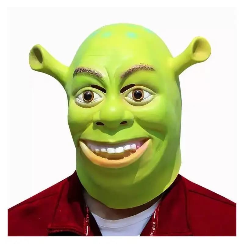 Green Shrek Masks, Halloween Mask, Cinematographic Cosplay Mask, Mask for Party in Mask, Carnival Mask, Realistic Latex Mask, Spacious Animal Mask