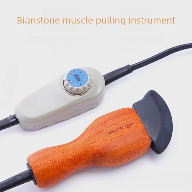 Pistola Massaggiante in Pietra Bian per Terapia del Piede, Raschietto per Agopuntura, Lifting Viso, Guasha, Massaggiatore per Punti Meridiano e Alleviamento Tensioni Muscolari