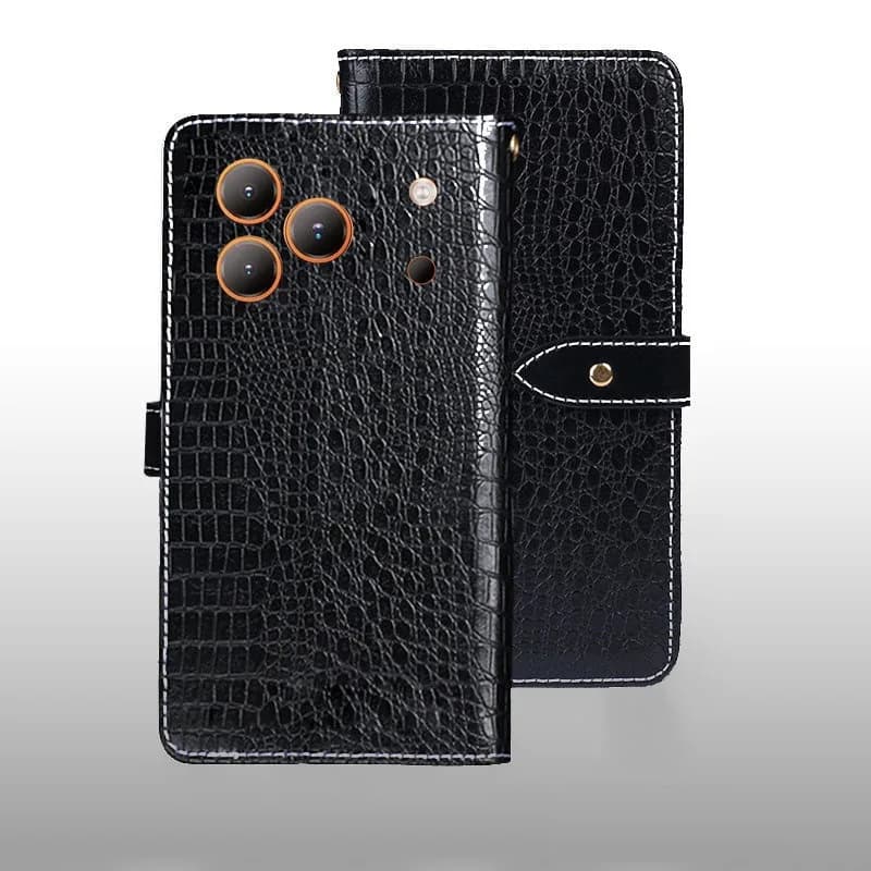 Custodia a libro per Blackview Wave 7C, custodia in pelle con motivo coccodrillo, cover con slot per carte per Blackview Wave 7C Fundas