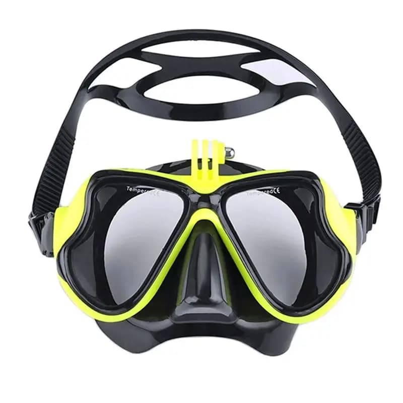 HOES-Professional Underwater Mask Camera Diving Mask Swimming Goggles Snorkel Scuba Diving Camera Holder For Gopro