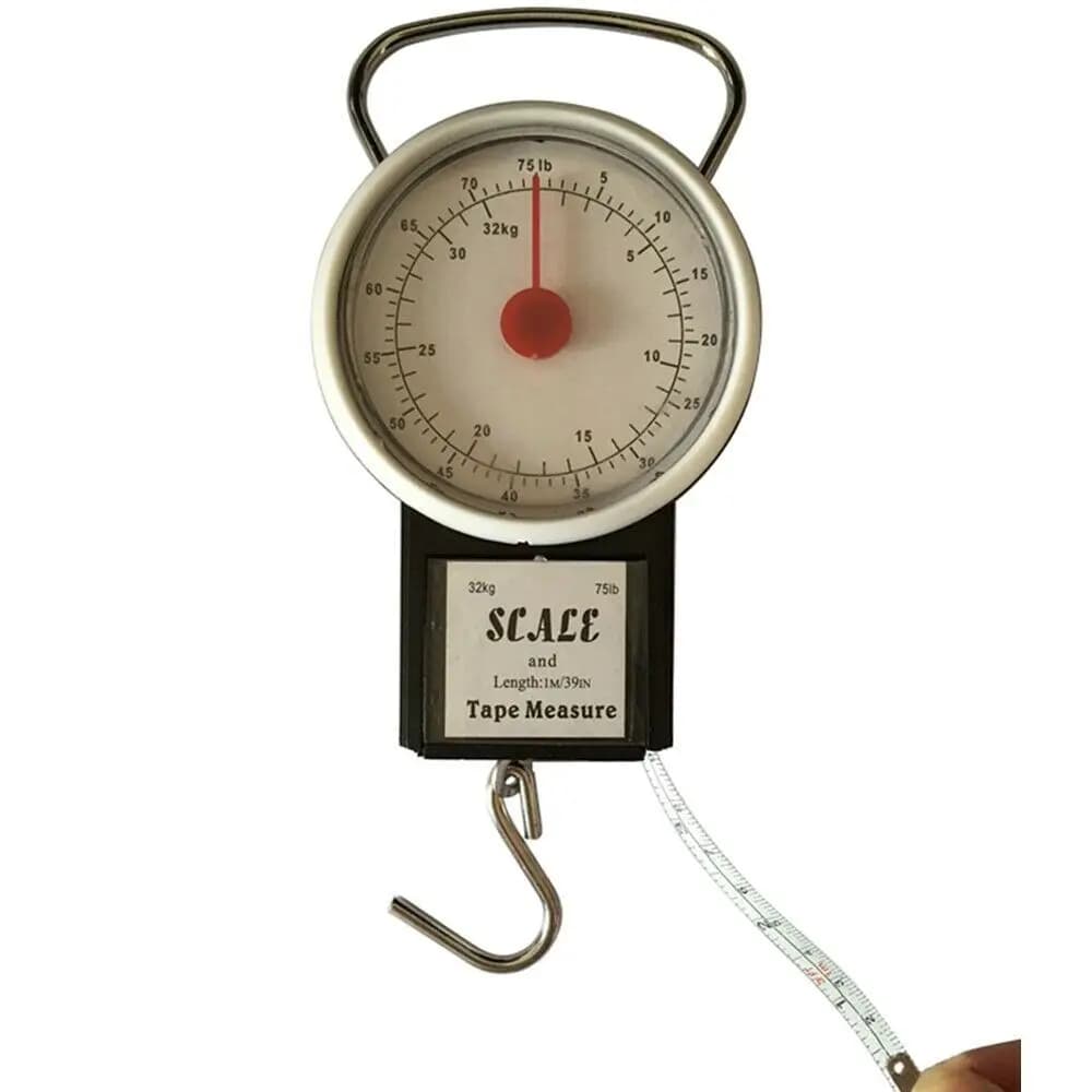 Bilancia a quadrante meccanico portatile da 75 libbre bilancia da cucina da appendere bilancia da viaggio bilancia da viaggio bilancia multiuso con nastro Meas