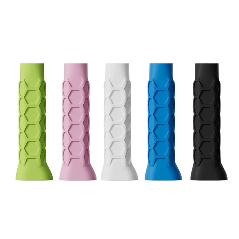 Nuova impugnatura in silicone riutilizzabile per racchette da tennis, impugnatura antiurto e antiscivolo in silicone.