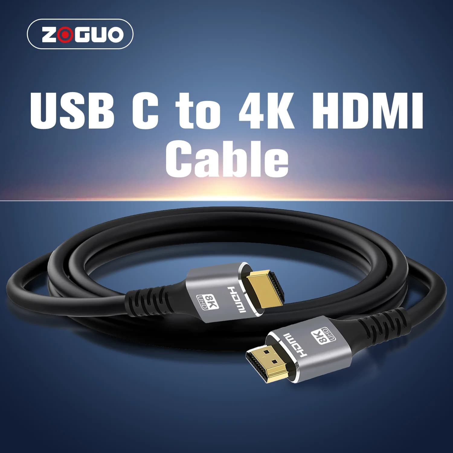 4k Mini HDMI to HDMI Cable HD 4K@60Hz 2K@120Hz High-Speed Braided HDMI-compatible Cable Bi-Directional 2.0Cord For HDTV Tablet