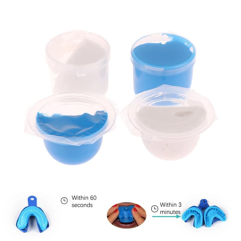 2 pezzi 25g/28g Stampo per mastice in gel di silice solido per realizzare mastice in silicone alimentare sicuro Sugarcraft per stampi dentali terreno di gomma