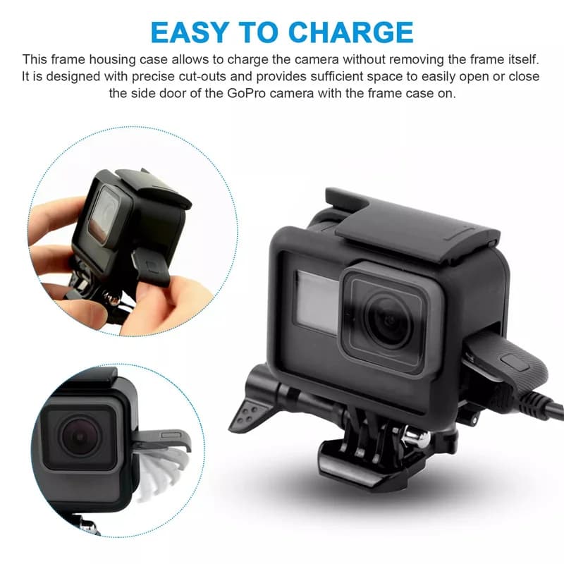 1Set Protective Frame Case For 7 6 5 Black Action Camera Border Cover Camcorder Housing Mount Camera Accessory.