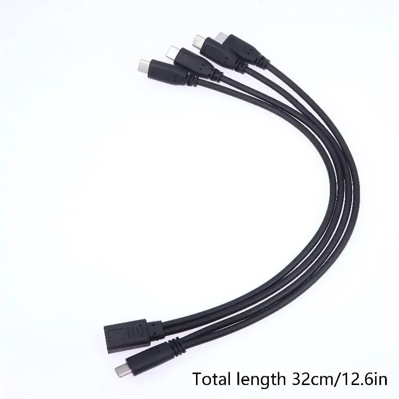 Cavo Splitter USB C, Adattatore di Prolunga da 1 a 2 Porte Tipo C, Cavo di Ricarica Multiplo 3A 15W per Dispositivi