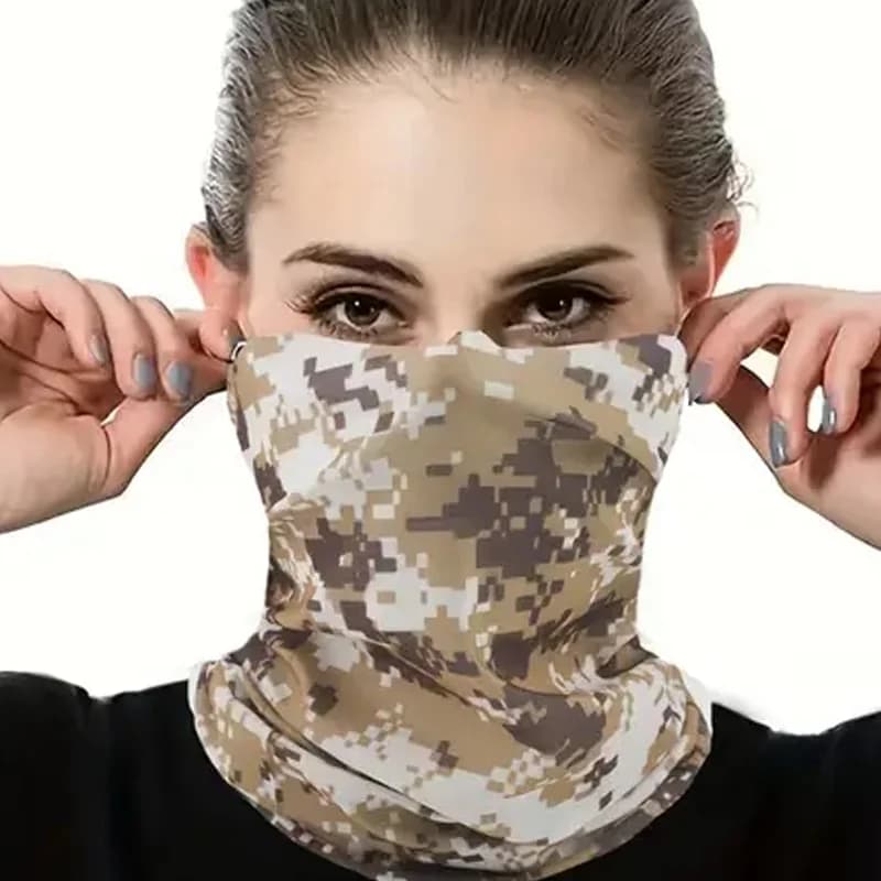 Maschera Estiva per Ciclismo Traspirante con Protezione UV, Sciarpa per Pesca e Allenamento, Maschera Traspirante per Pesca, Copricollo