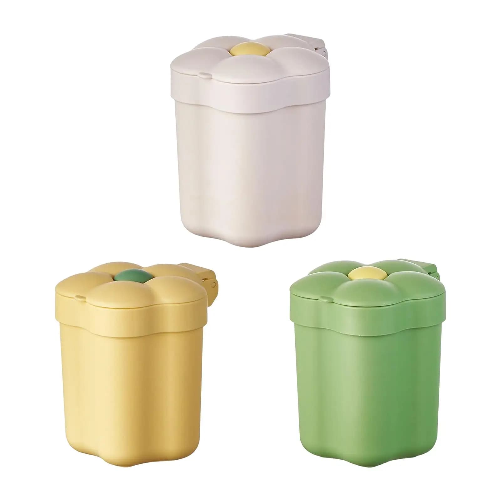 Mini pattumiera con coperchio, cestino per bagno, scrivania, tavolo