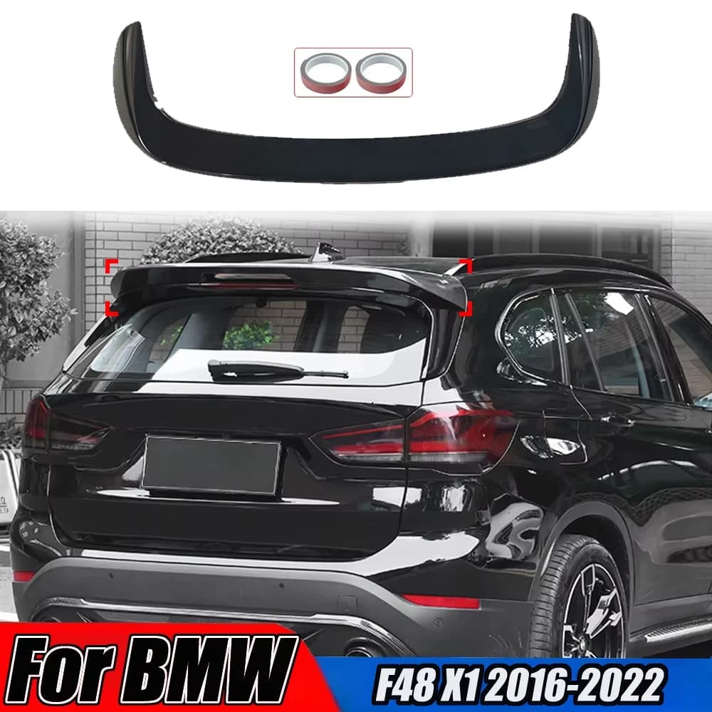 Rear door Spoiler on the roof Diffuser For BMW F48 X1 2016-2022 Rear wing Fixed wing Splitter Body Ornament Accessories